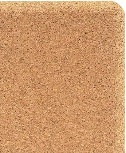 Cork Yoga Blocks 2 Pack Set -Natural Cork from Portugal, 9"x6"x4" Yoga Blocks Non-Slip&Anti-Tilt for Women| Men, Lightweight