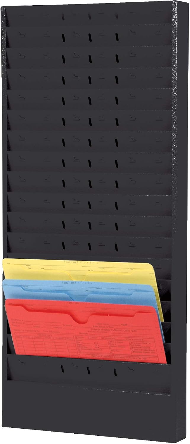CHAMP Repair Order Rack, 18-Pocket Wall Mount Organizer, Gray