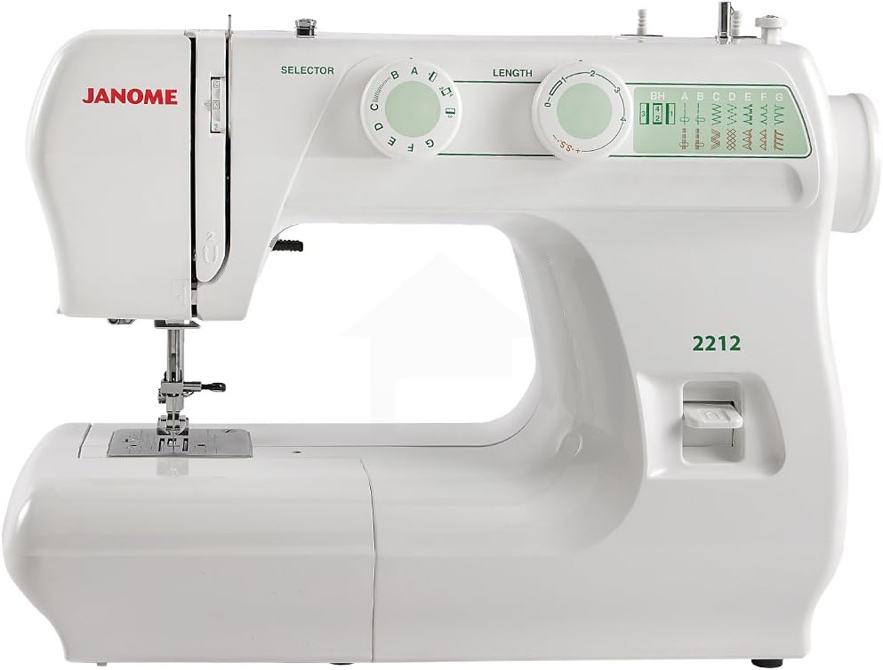 Janome 2212 Front-Loading Sewing Machine with 12 Built-In Stitches | 12 Built-In Stitches