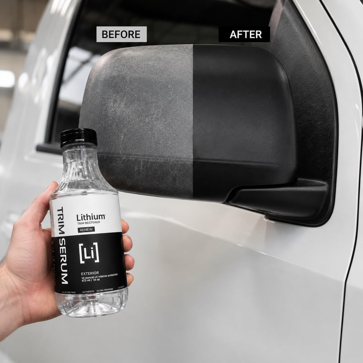 Trim Serum- Plastic Restorer for Cars- Restores Even the Most Damaged Plastic, Rubber