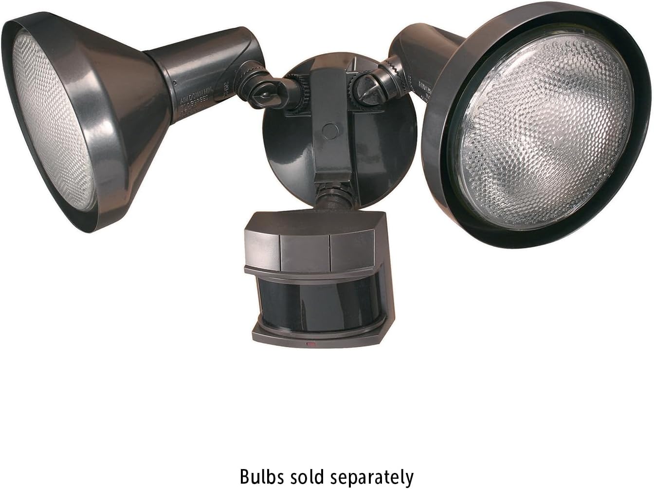 Globe Electric 17000140 180-Degree 240 W Twin Head Black Hardwired Motion Sensor Security Flood Light with MotionBright