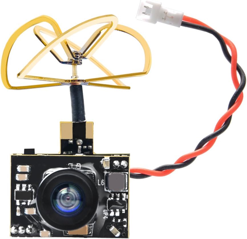 AKK A2 5.8Ghz 200mW FPV Transmitter Raceband 600TVL 1/4 Cmos Mini FPV Micro AIO Camera with Clover Antenna for FPV Drone