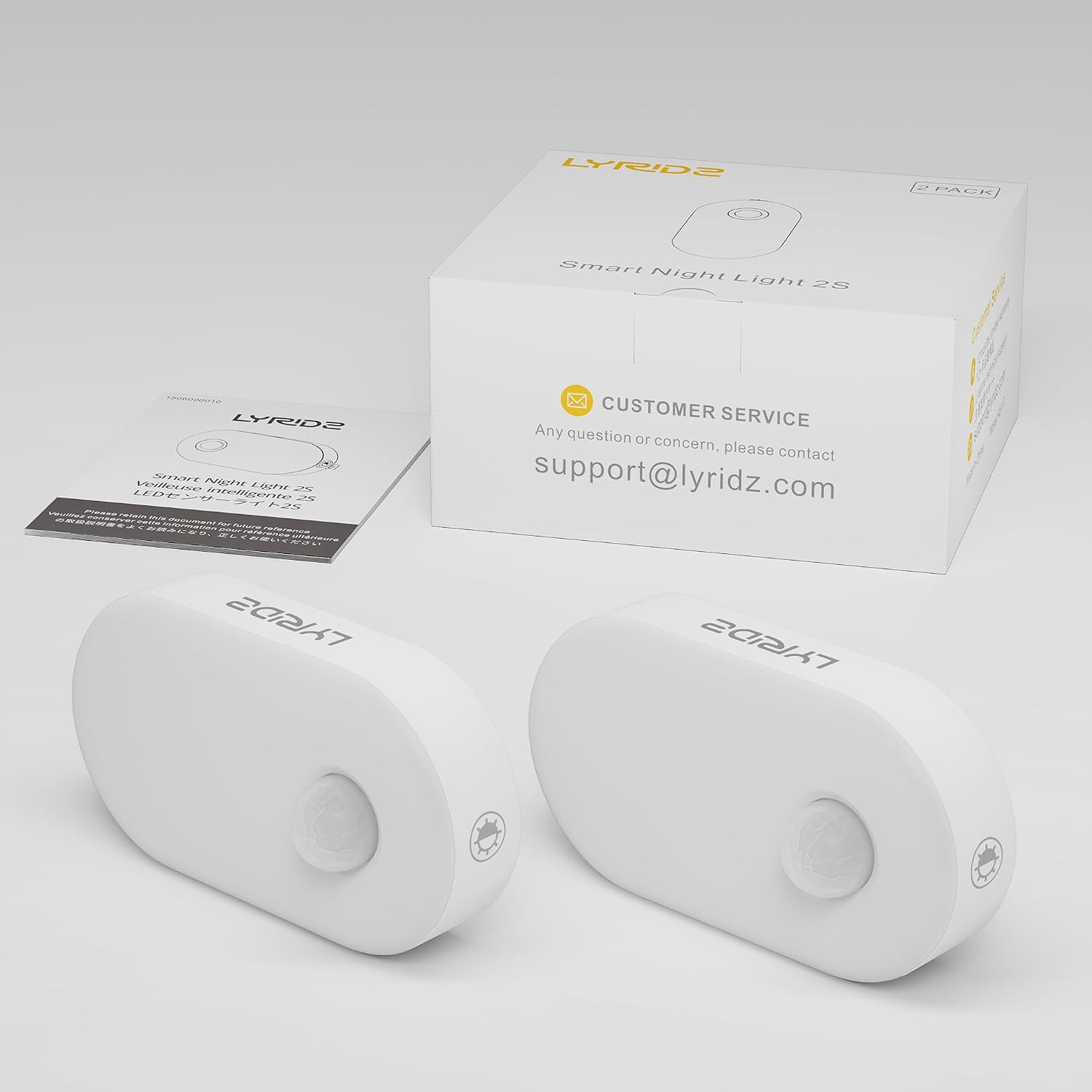 Lyridz 120 Lumens Ultra Bright Plug-in Motion Sensor Night Light, 6-Pack