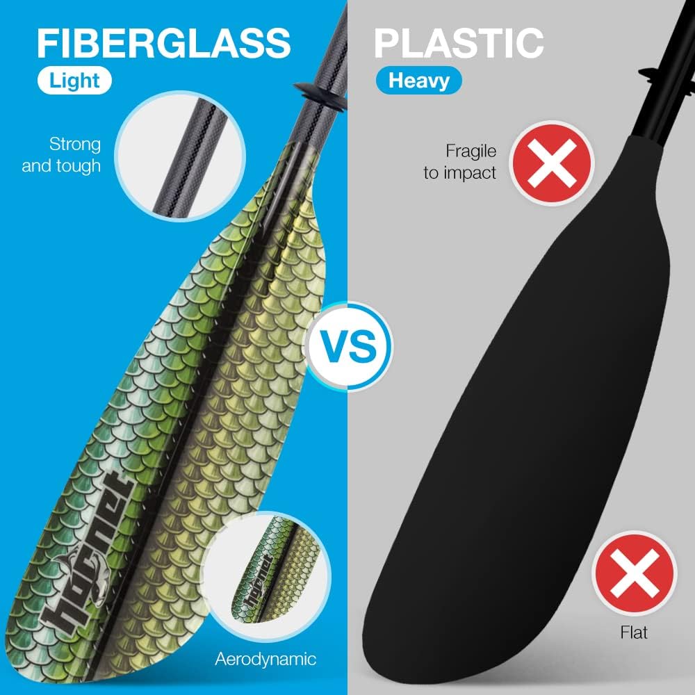 Hornet Watersports Fiberglass Kayak Paddle for Adults- Ideal for Touring
