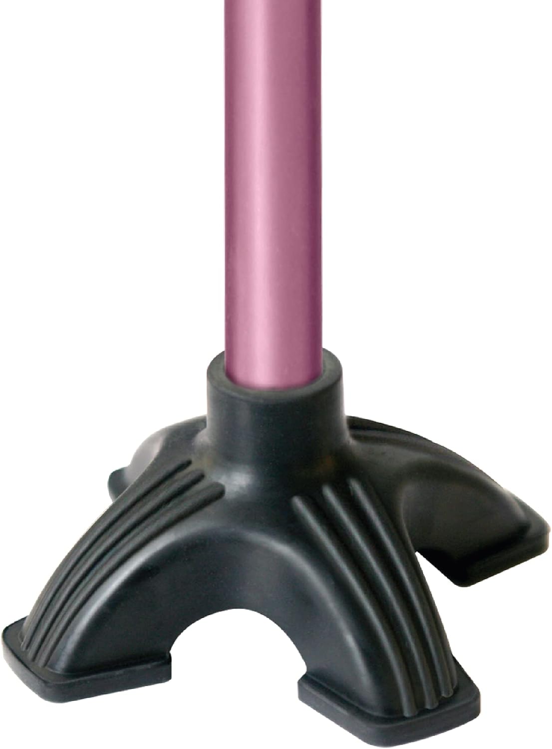 Carex Self Standing Sturdy Non-Slip Rubber, Stabilizing Four Pronged Cane Tip, Quad Cane Base Won't Scuff Floors, Adds Stability to Your Walking