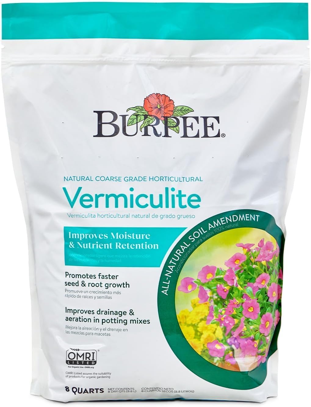 Burpee Natural Purpose Granular 4-Lb Organic Food for Growing Strong Plants | Good for Vegetable Garden, Flower Garden & Seed Starting, 4 lb, 4lb. Bag
