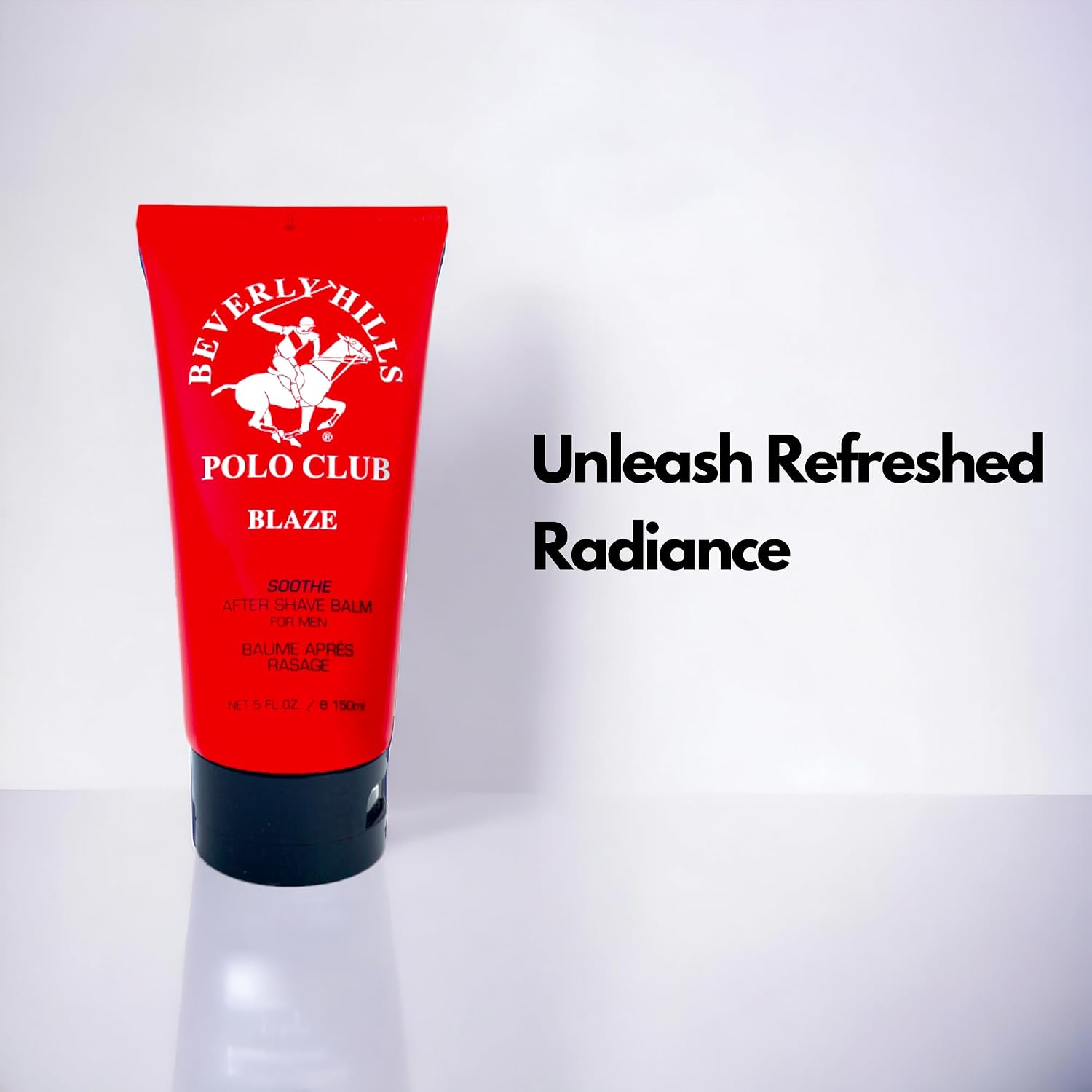 BHPC Blaze After Shave Balm for Men | Beverly Hills Polo Club Luxury Grooming | Spicy Woody Fresh Scent | Soothes
