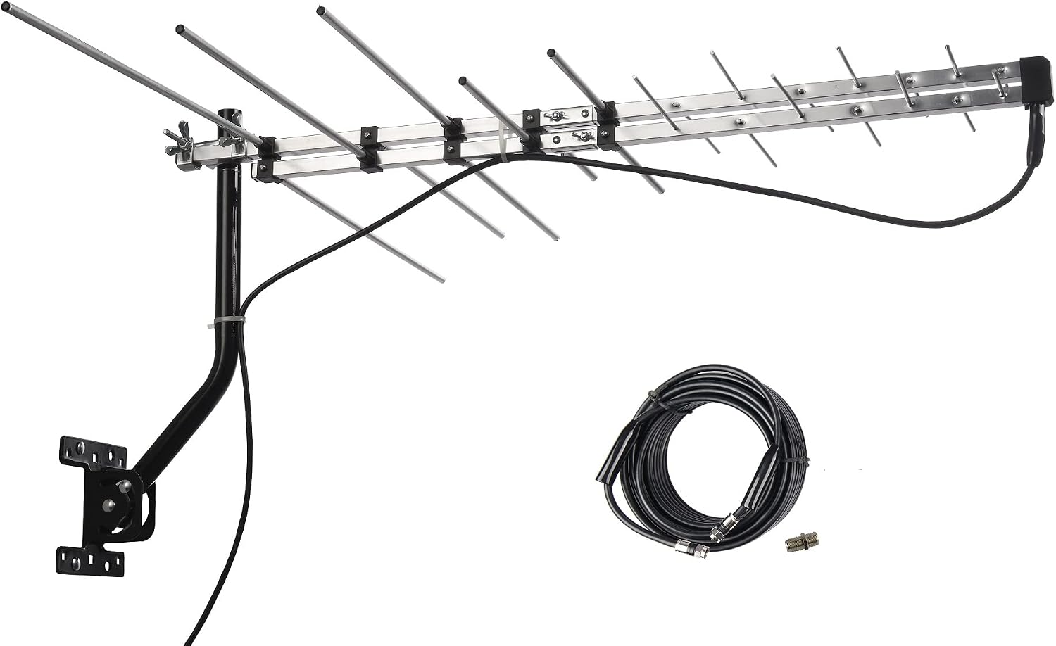TV Outdoor Yagi Antenna with Long Range Reception Capacity - Digital TV Antenna Available for Attic or Roof Mount