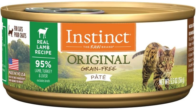 Instinct Original Grain Free Real Rabbit Recipe Natural Wet Canned Cat Food, 3 oz. Cans (Case of 24) | Rich & creamy pate texture, high protein, real rabbit, whole-food ingredients, grain-free, hydration support