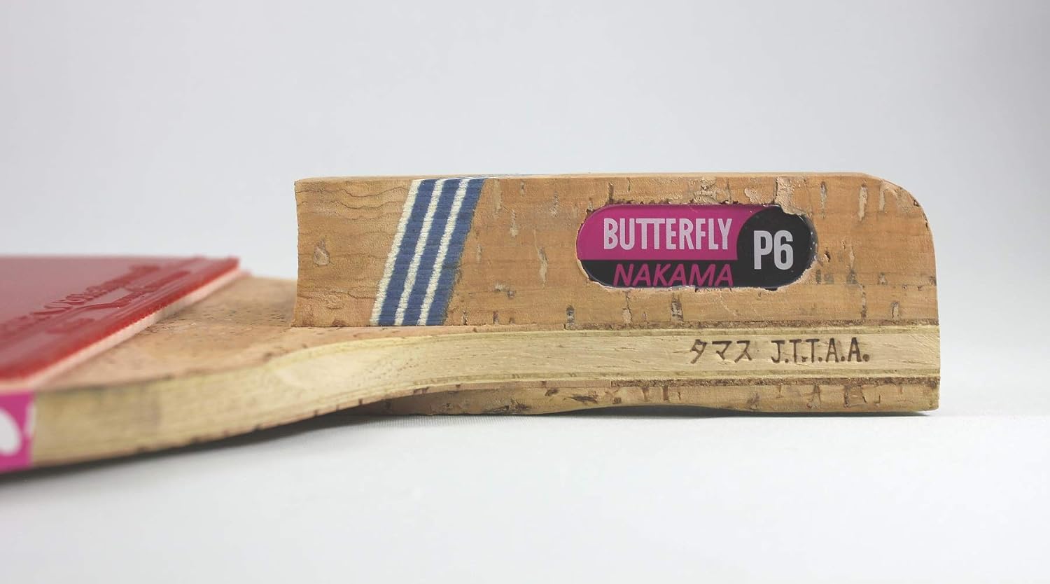 Butterfly Nakama Japanese Penhold Ping Pong Paddle - Recommended for Beginner & Intermediate Level Players - Includes Two Free 40+ Balls