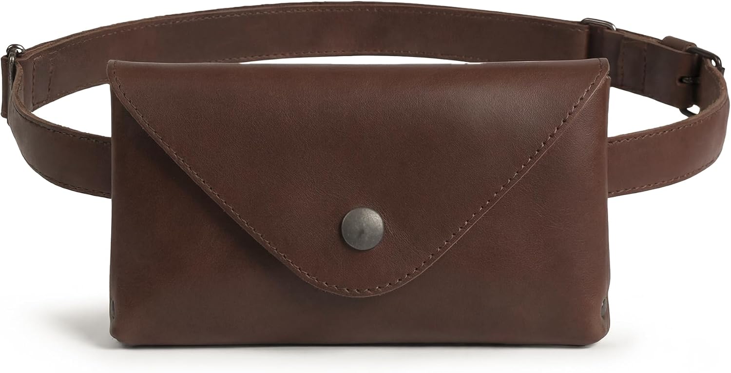Hide & Drink, Waist Pouch, Fanny Pack, Medieval Bag, Vintage Purse, Phone Holder Cable Case, Easy Travel for Digital Nomads, Full Grain Leather