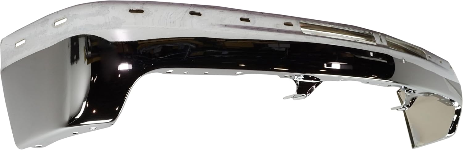 Garage-Pro Front Bumper For 2000-2006 Chevrolet Tahoe, 1999-2002 Chevy Silverado 1500, 2500, 2001-2002 Silverado 1500 HD, Chrome