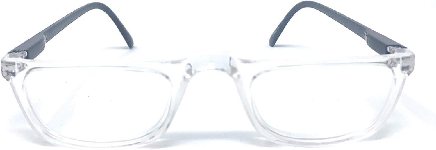 The Felix Rectangle Half Frame Reading Glasses, Unisex Half Rim Readers + 1.50 Dark Tortoise