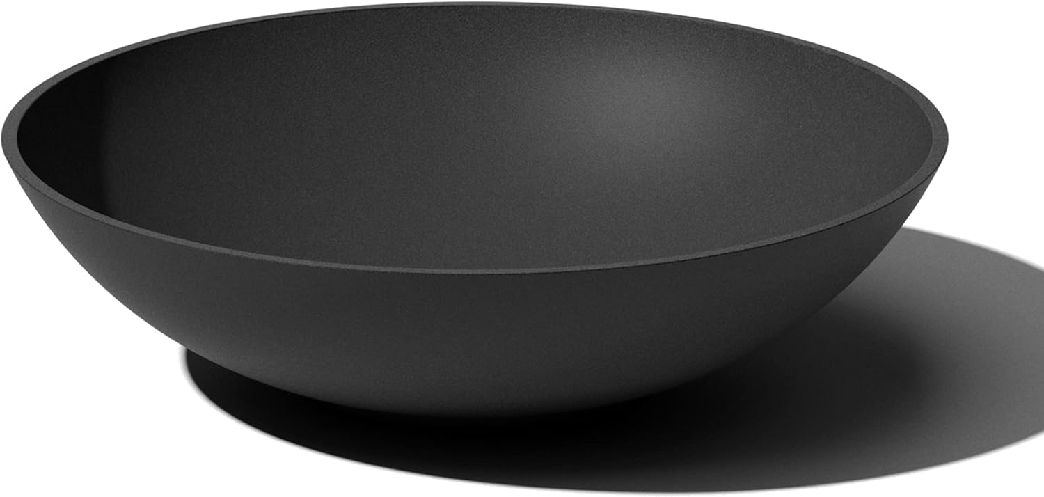 Veradek Mason Series Lane Bowl - Large Outdoor Bowl Planter | Made From a Durable Plastic-Stone Composite With Pre-Drilled Drainage Holes. Modern Patio/Tabletop Décor