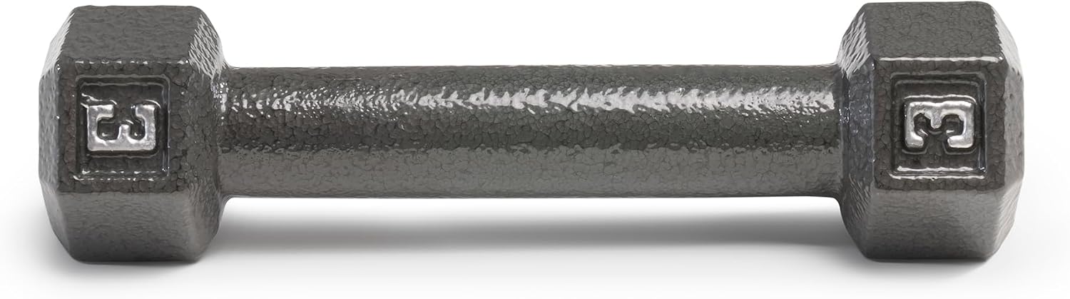 Marcy Cast Iron Hex Dumbbells Collection - Available size from 3-lb to 100-lb, SOLD INDIVIDUALLY