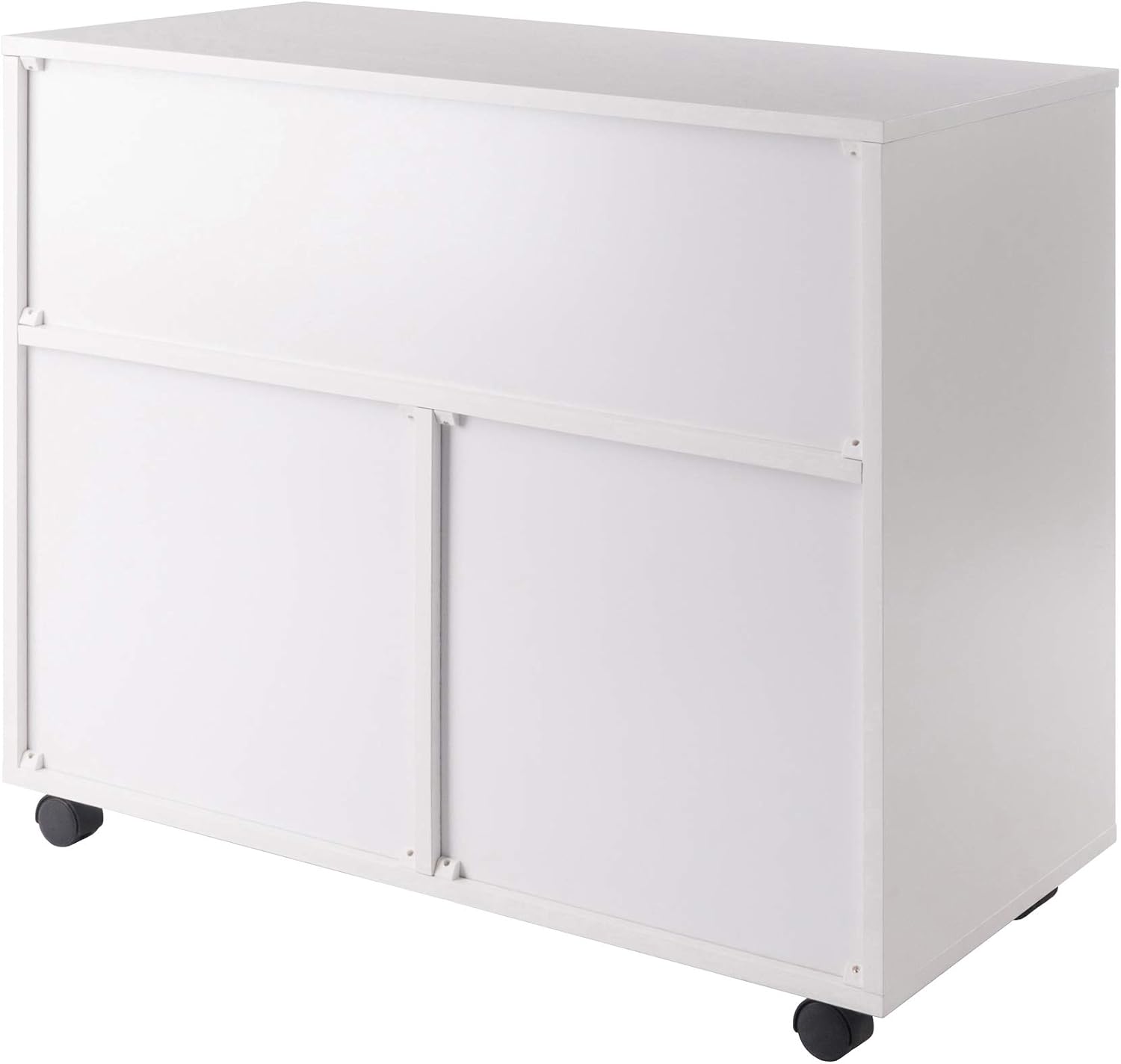 Winsome Halifax Mobile Storage Cabinet with Doors & Drawers, Stylish & Functional Home Storage Cabinet for Filing, Kitchen Organization, Moveable Furniture for Office, Dorms, Apartments