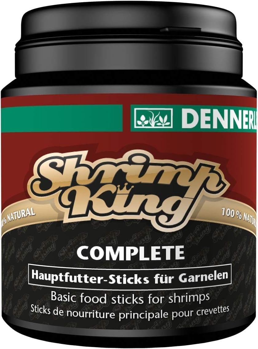 Dennerle Shrimp King Complete 1.587 oz (45g) - Premium Shrimp Food for Balanced, Healthy Growth, molting, colorfulness and Joy of Reproduction