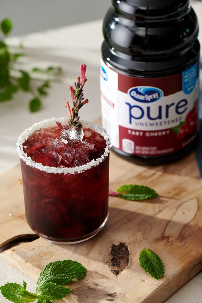 Ocean Spray® Pure Unsweetened Cranberry, 100% Cranberry Juice From Concentrate, 32 Fl Oz Bottle (Pack of 8)