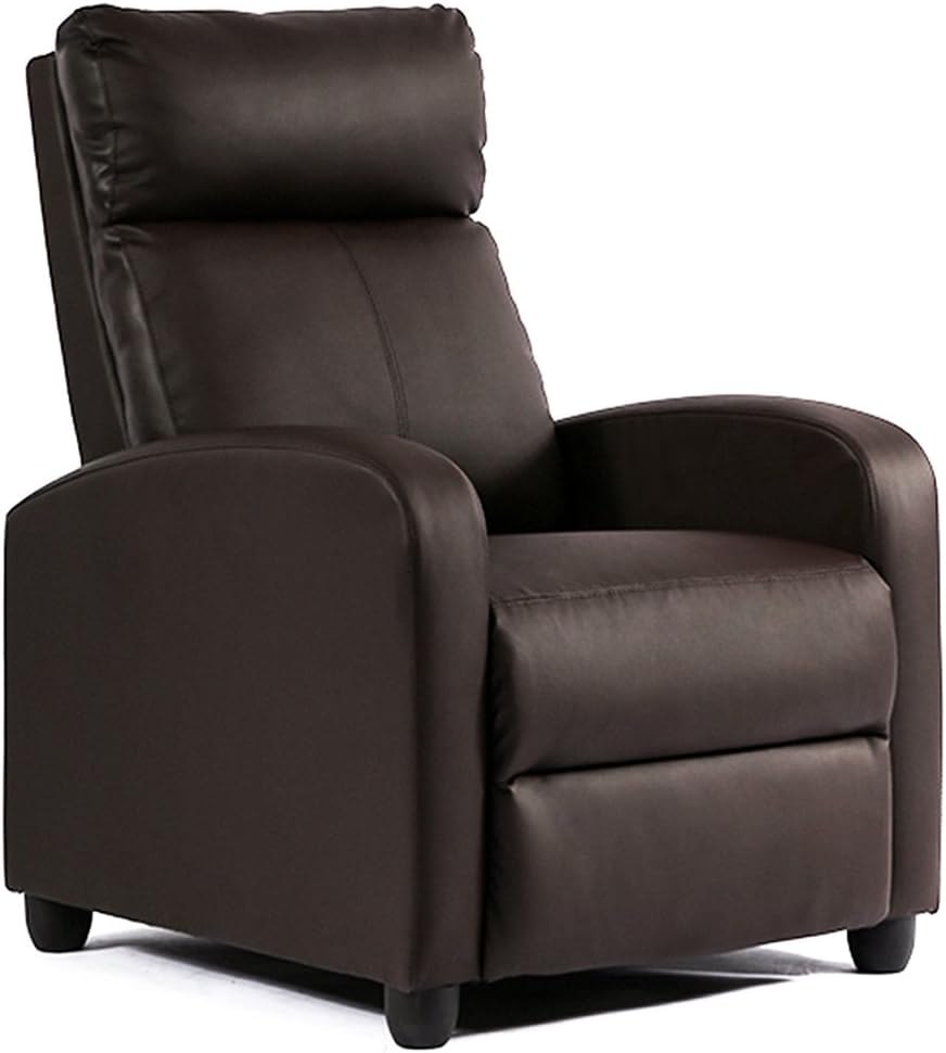 FDW | Recliner Chair | with 2 Point Massage Function | Black, PU Leather