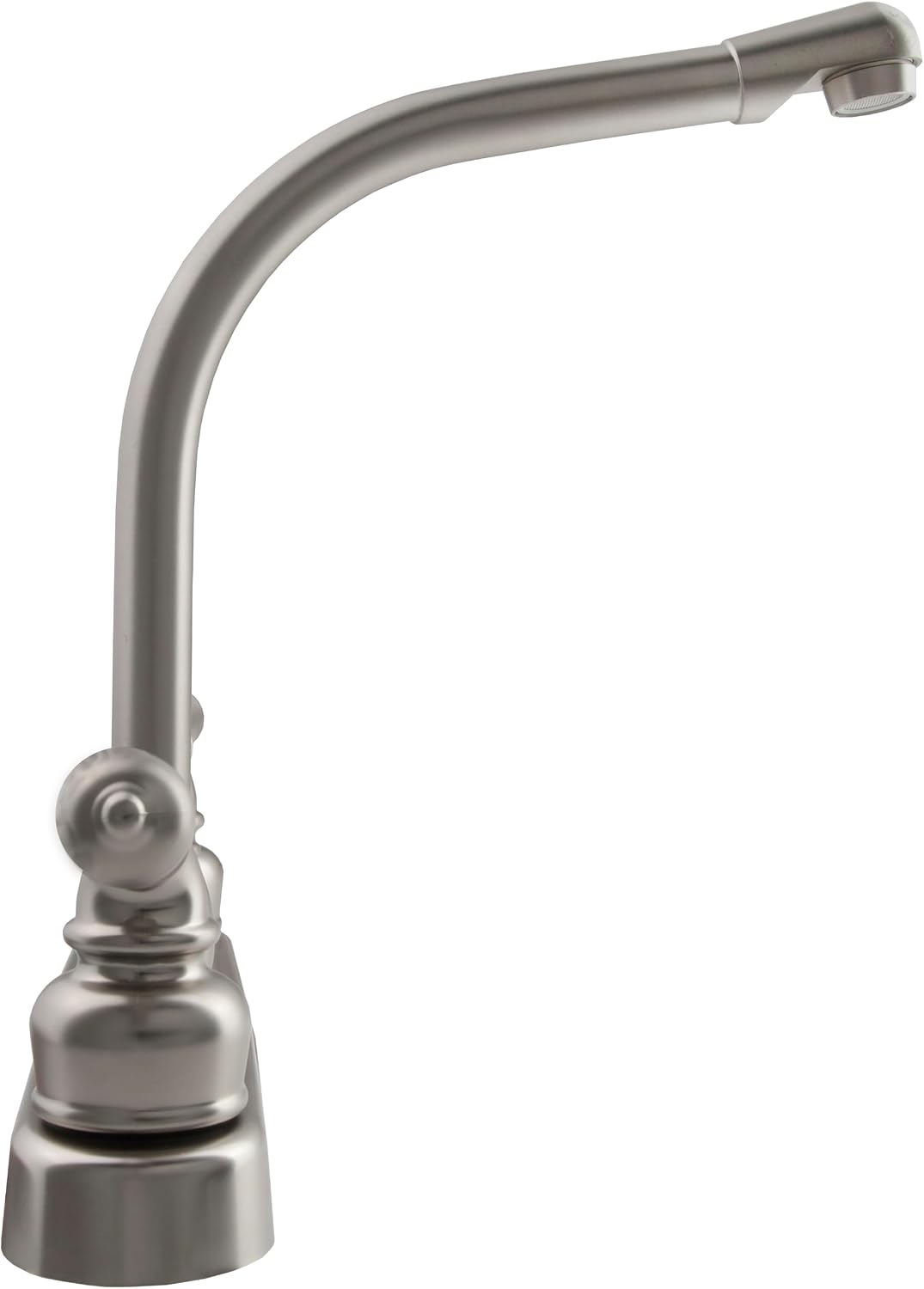 Dura Faucet DF-PK210C-SN RV Hi-Rise Kitchen Sink Faucet (Satin Nickel) | Tall spout and classical levers make washing big pots easy. Brushed Satin Nickel.