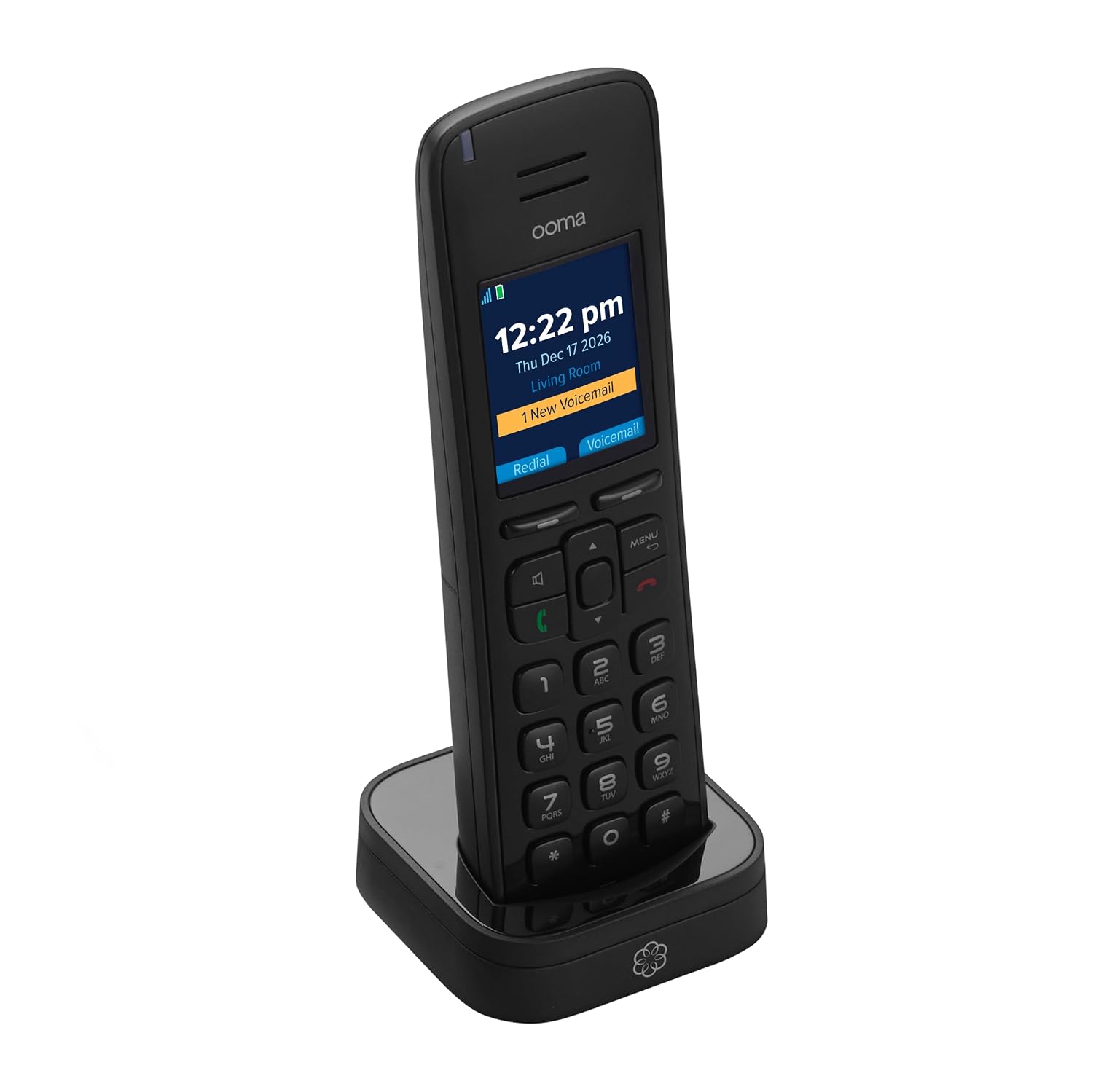 Ooma HD3 Handset Cordless with Caller-ID and HD Voice Quality. Exclusively for Ooma Telo VoIP Home Phone Service