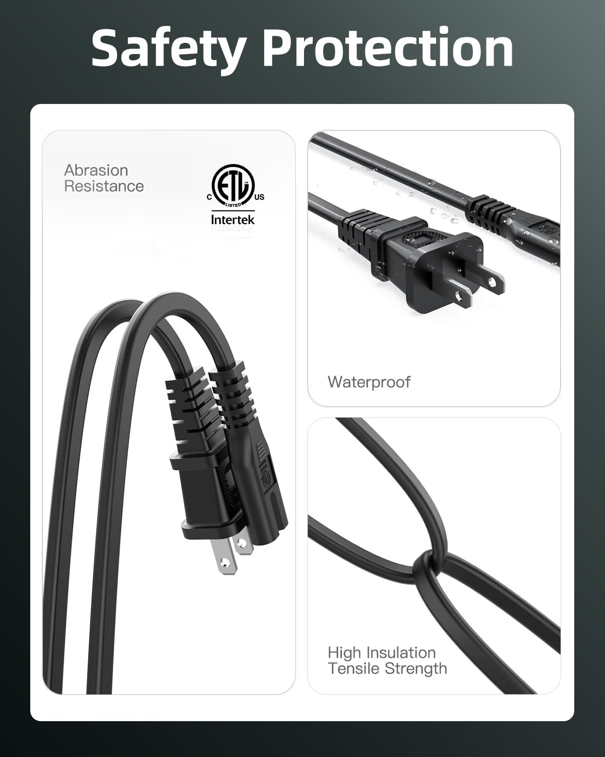 Superer Charger Power Cord Fit for JBL Partybox 110 310 320 120 710 720 100 300 520 1000, ONN Party Speaker