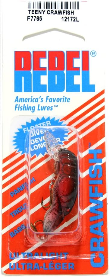 Rebel Lures Original Realistic Crawfish Crankbait Fishing Lure