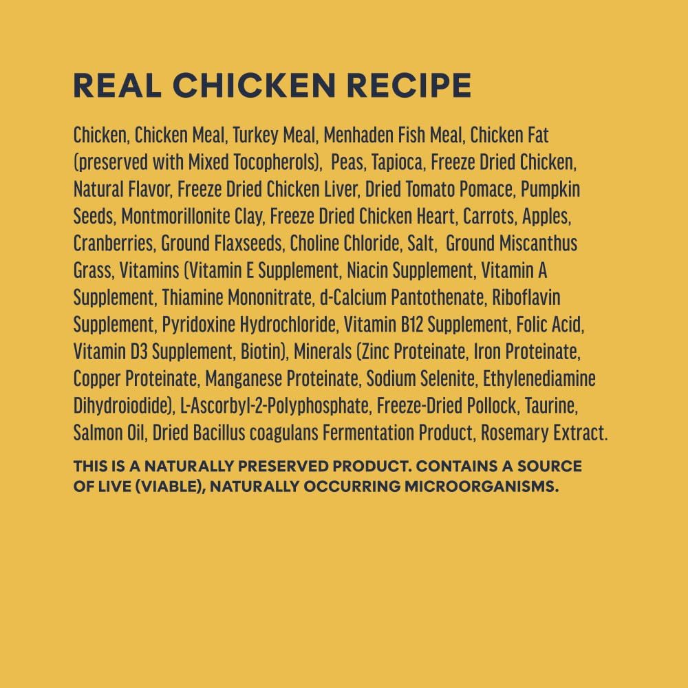 Instinct RawBoost, Dry Cat Food + Freeze Dried, Real Chicken, 10 lb Bag | High-protein kibble with FreshDried raw bites, grain-free, cage-free chicken recipe, minimally processed, complete nutrition