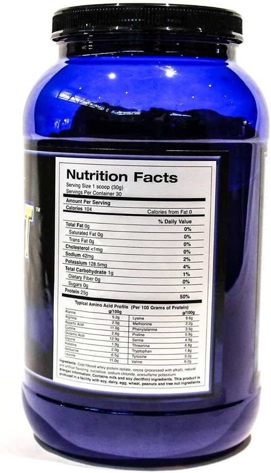 #1 Whey Protein Isolate Shake- Iso-Respect Protein Vanilla 60 Servings– Best Whey Protein Powder for Women & Men – No Lactose - Mixes with a Spoon