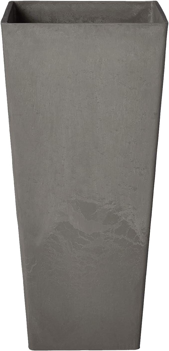 Arcadia Garden Products PSW FS32TP Contempo Tall Square Planter, 13 by 13 by 28-Inch