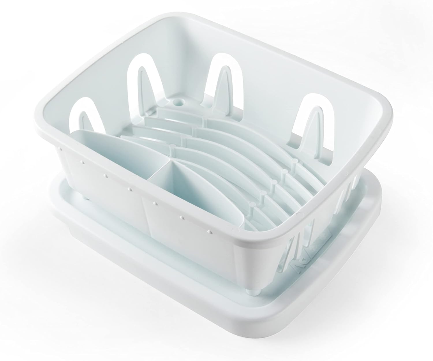 Camco RV Mini Dish Drainer & Tray - Features a Sloped Drain Tray Design, Heavy-Duty Construction - Ideal for Small Spaces, Apartments, Boats