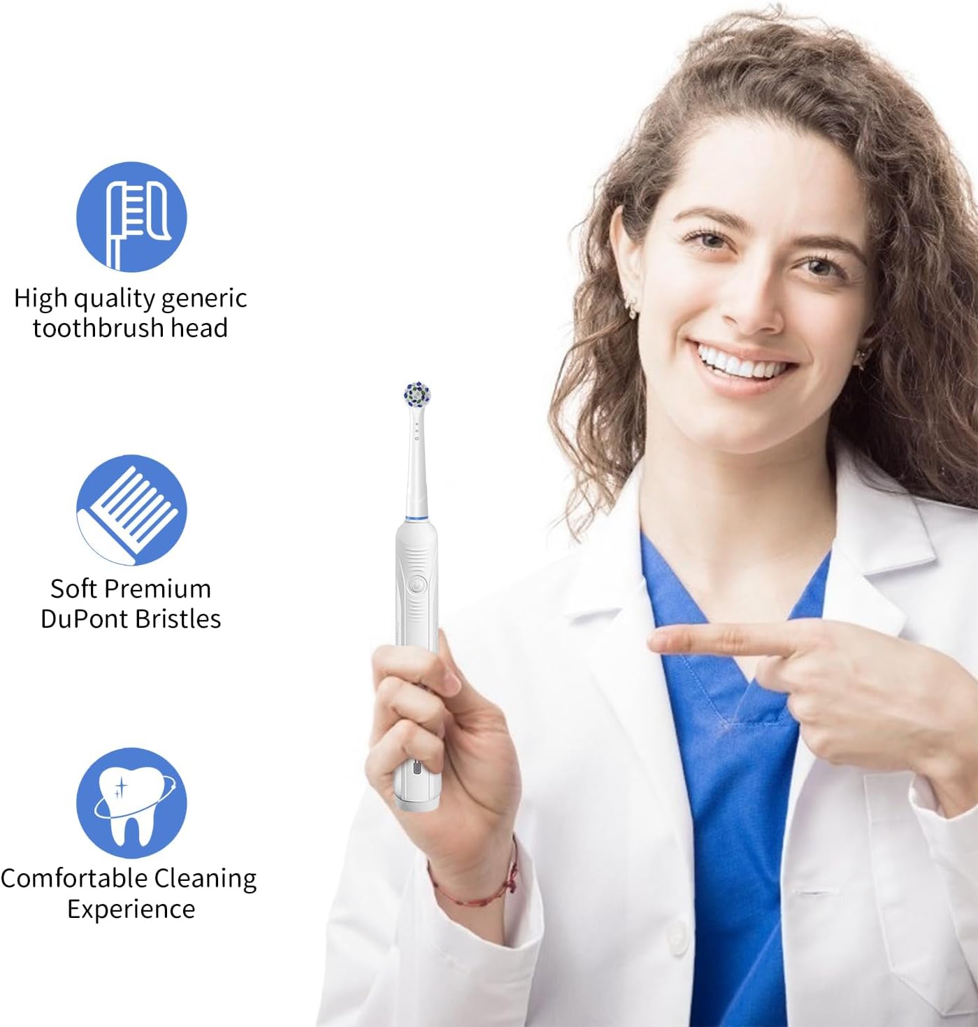 Replacement Toothbrush Heads for Oral B Braun, 8 Pack Professional Electric Toothbrush Heads