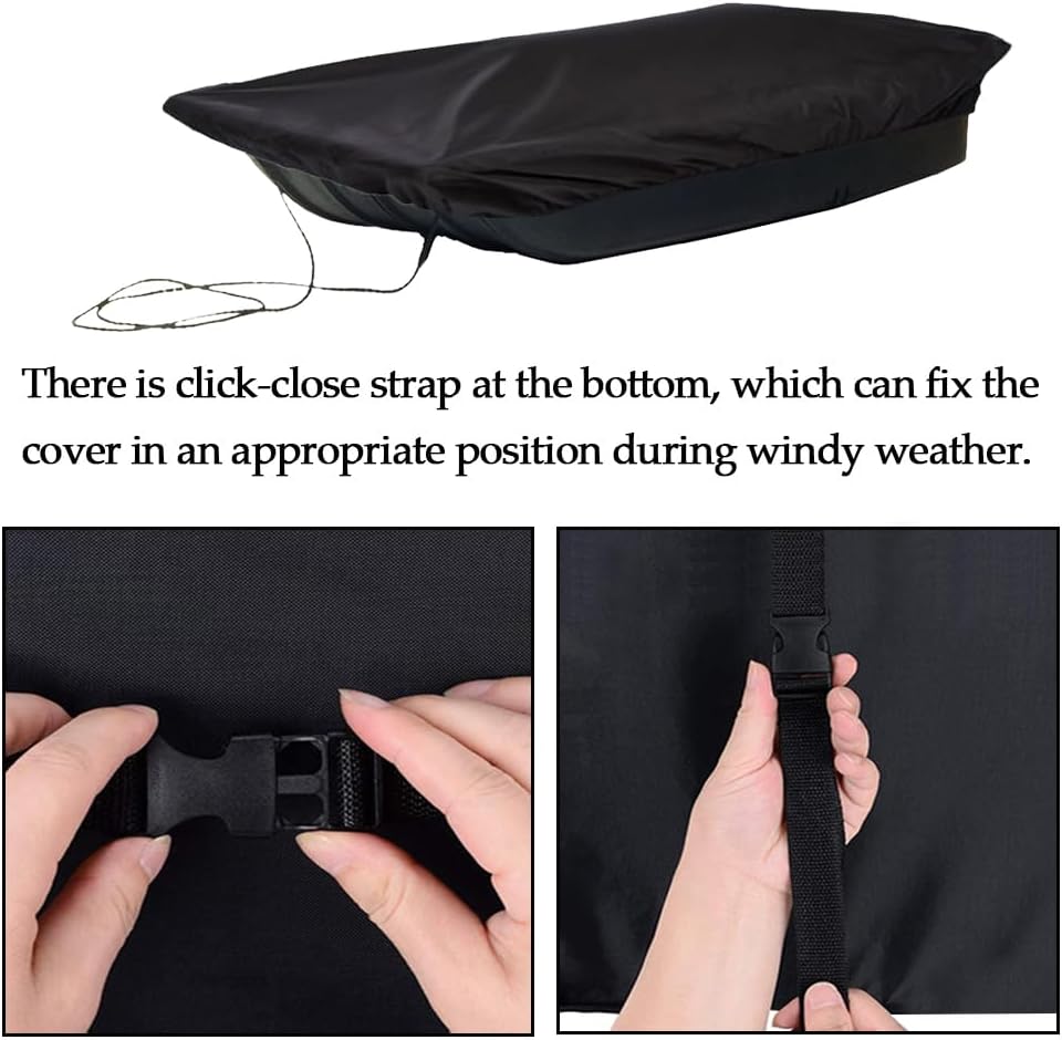 YardJoyliz Jet Sled Cover Waterproof Sled Travel Cover for Ice Fishing Shelter Travel