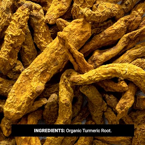 Frontier Co-op Organic Whole Turmeric Root, 1-pound Bulk Bag, Distinct Aroma, Ginger & Pepper-Like Flavor, Kosher, Non-GMO