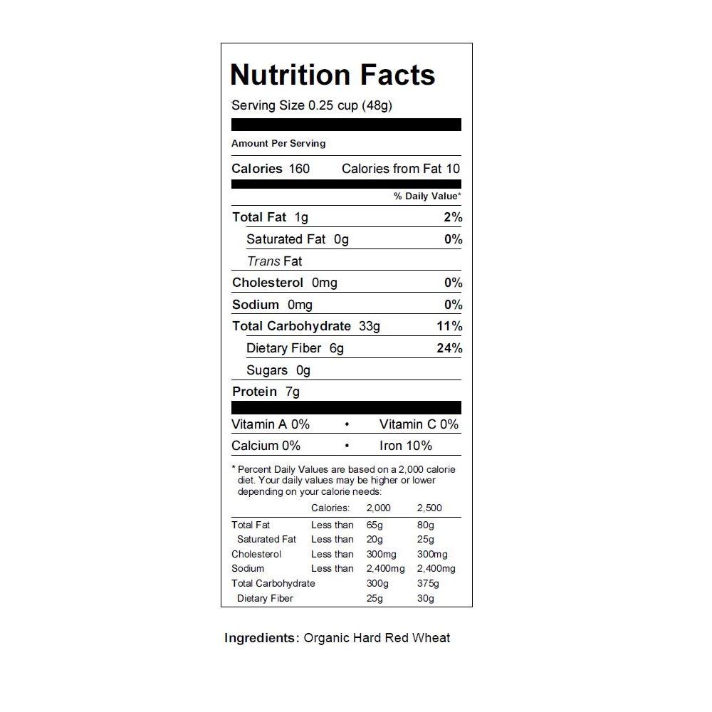 Handy Pantry Organic Hard Red Wheat Seed 35 Lb Non-GMO Grow Wheatgrass | Flour, Grain & Bread, Emergency Food Storage