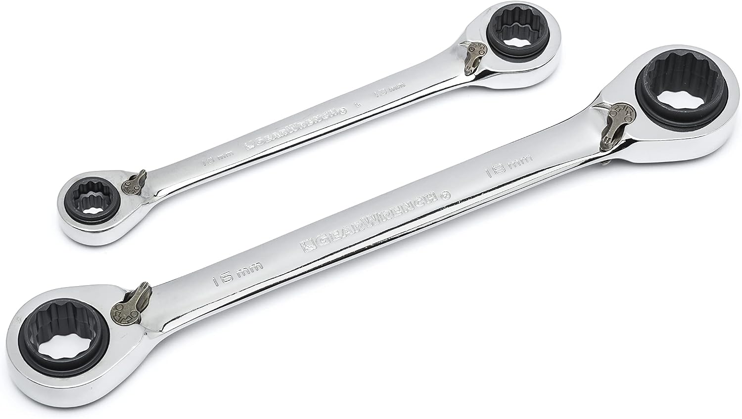 GEARWRENCH QuadBox Reversible Ratcheting Metric Wrench Set 2 Pc., 12 Point - 85227