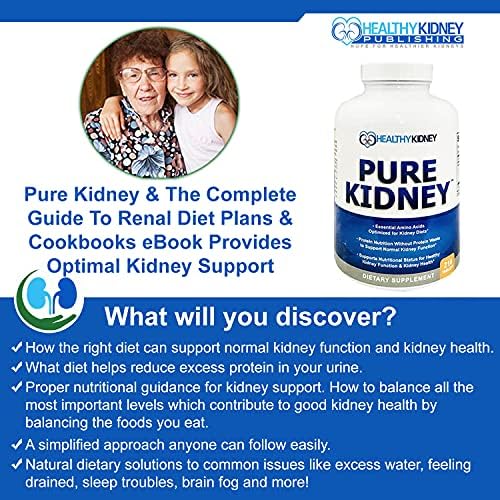 Pure Kidney Health Supplement and Renal Diet Cookbook for Rejuvenation