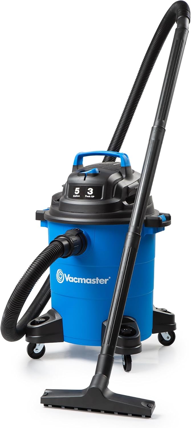 Vacmaster VOC809PF 8-Gal 4 Peak HP Utility Wet/Dry Vacuum Blue