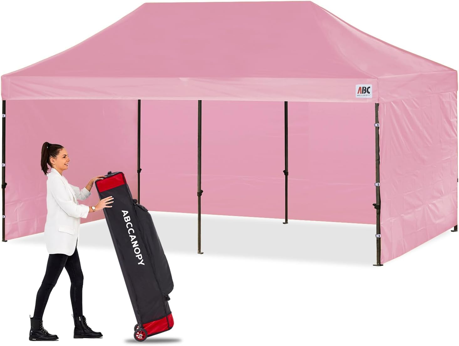 ABCCANOPY Heavy Duty Easy Pop up Canopy Tent with Sidewalls 10x20, Turquoise