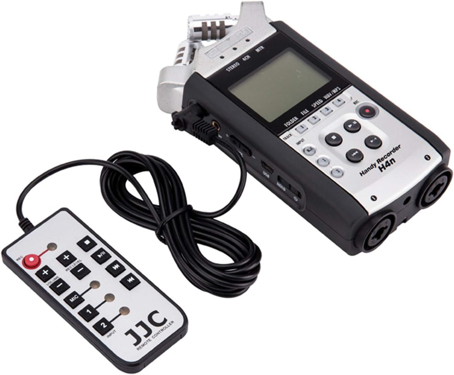 Wired Remote Control Replaces for Zoom RC4 for Zoom H4n H4nPro H4nSP for RODE NT5 Portable Handy Remote Control with 78.7"/200cm Cable to Capture Volume,Record Level,Input Source&Transport Functions