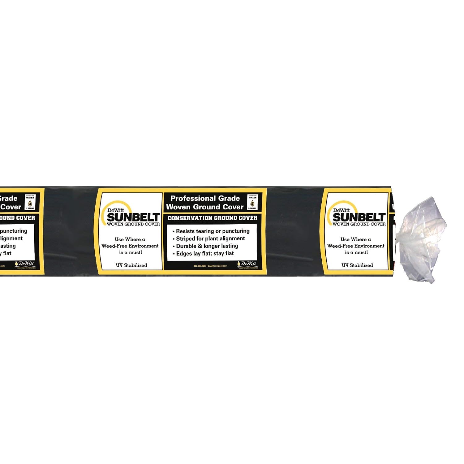 Dewitt Sunbelt Weed Barrier Fabric, 3.2 oz, 3 x 300 Feet – Heavy-Duty Ground Cover Mat for Greenhouse Floors, Garden Rows, Raised Beds, Grass and Yard Gardening, and Outdoor Landscape Protection | Ground Cover Mat for Greenhouse Floors, Garden Rows, Rais…