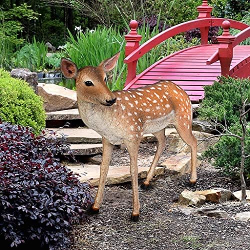 Design Toscano Spotted Deer, Forest Fawn Sculpture