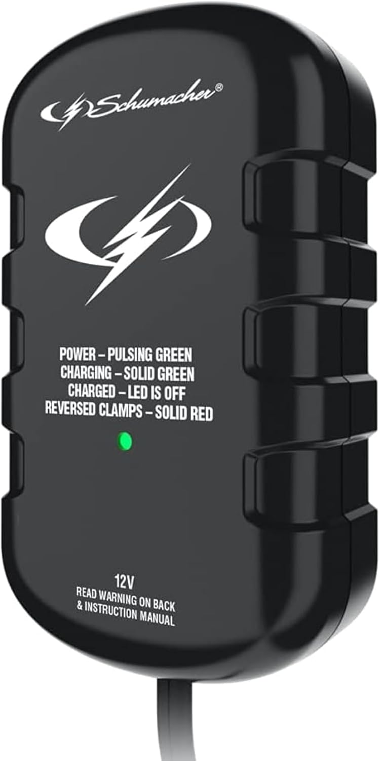 Schumacher Electric SC1278 Automatic Car Battery Maintainer - 12V Battery Charger for Power Sport, Car and Boat Batteries - 0.75 Amp for Standard