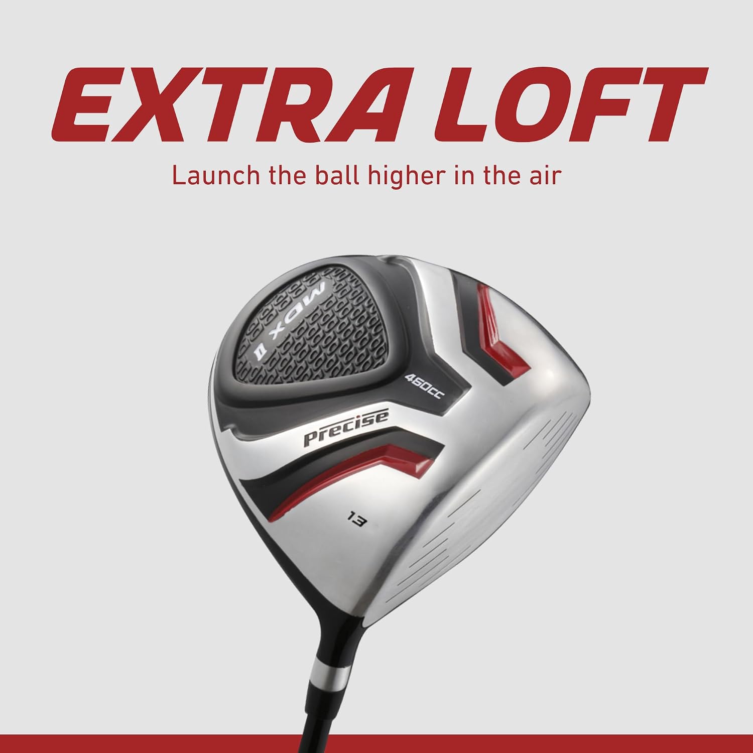 Precise MDX II - Teen Complete Golf Club Set | Titanium Driver, Stainless Hybrid, Irons Through Wedge, Putter, Stand Bag, Headcovers, Ages 13-16, Left/Right