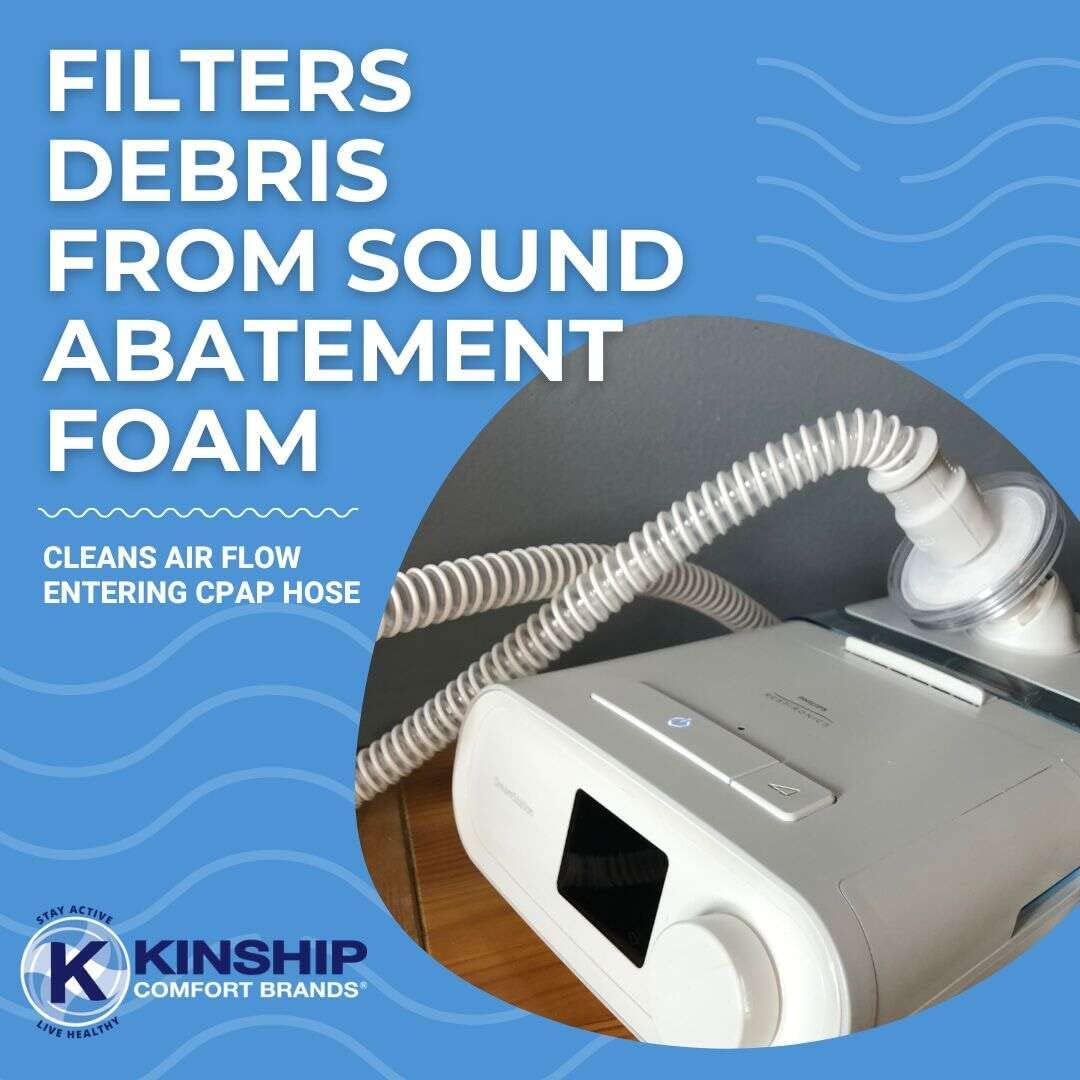 Universal CPAP and BIPAP Inline Air Filters Compatible Replacement for Dreamstation and ResMed Sleep Machine, 22mm Tubing, 5 Pack