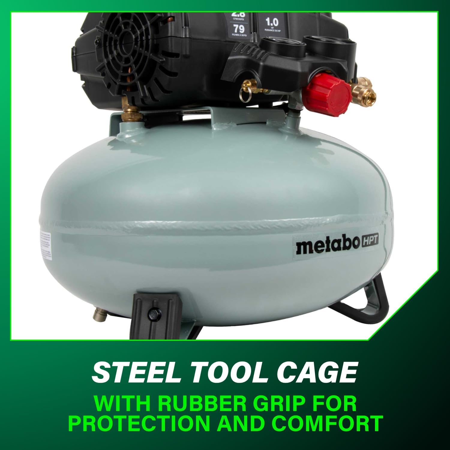 Metabo HPT Portable Pancake Air Compressor, 6 Gallon 200 PSI, EC914S