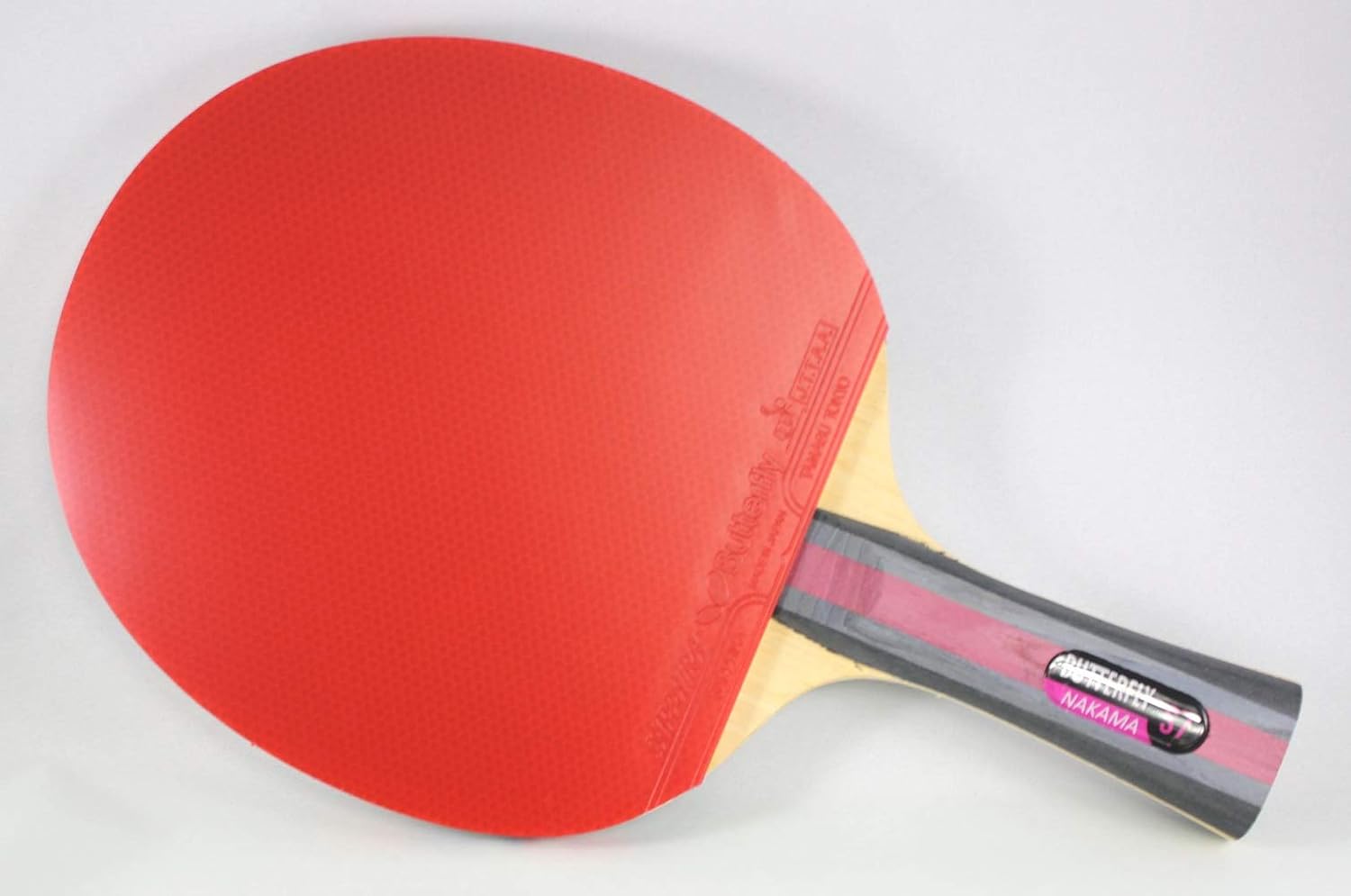 Butterfly Nakama S-7 Table Tennis Racket – Professional ITTF Approved Butterfly Ping Pong Paddle – Sapphira Table Tennis Rubber and Thick Sponge