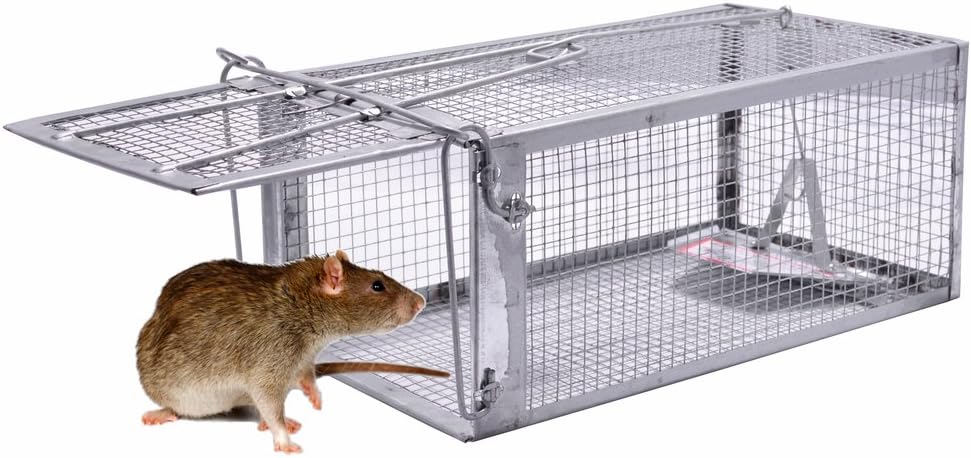 Quality Rat Trap, Humane Live Animal Mouse Cage Traps, Catch and Release Mice, Rats, Chipmunk, Pests