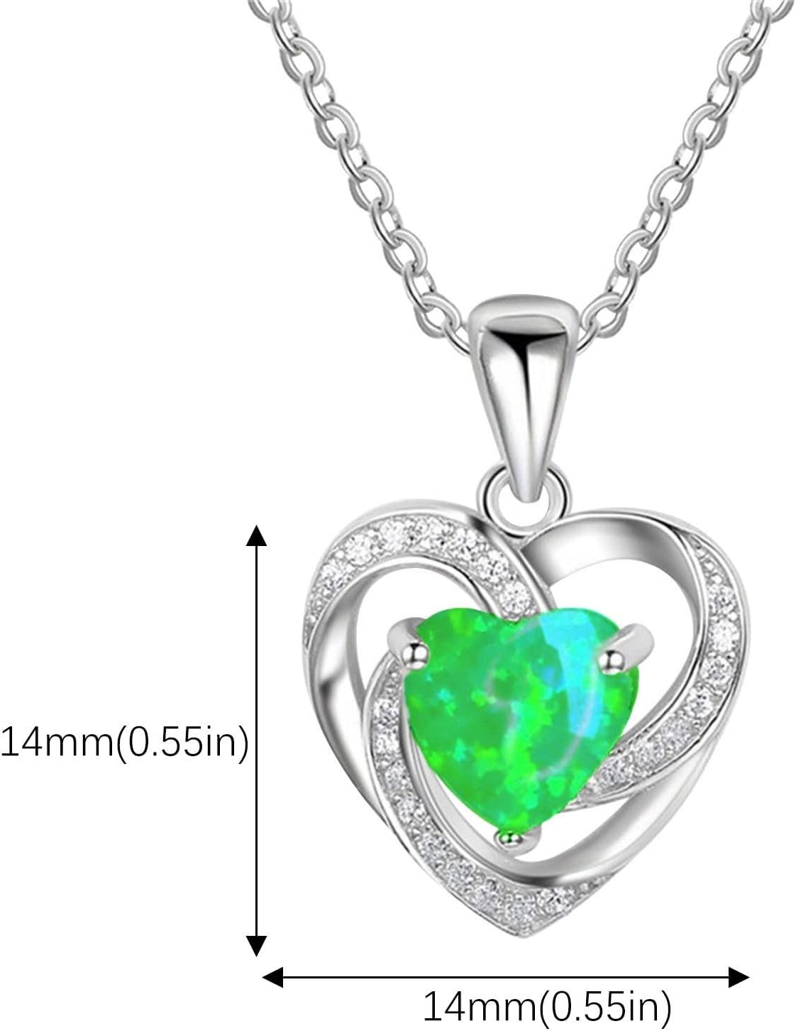 Haul Store Clearance Outlet 14K Gold Necklace for Women Liquidation Pallets Ofertas Relampago De Hoy Sterling Silver Diamond Zircon Heart Shape