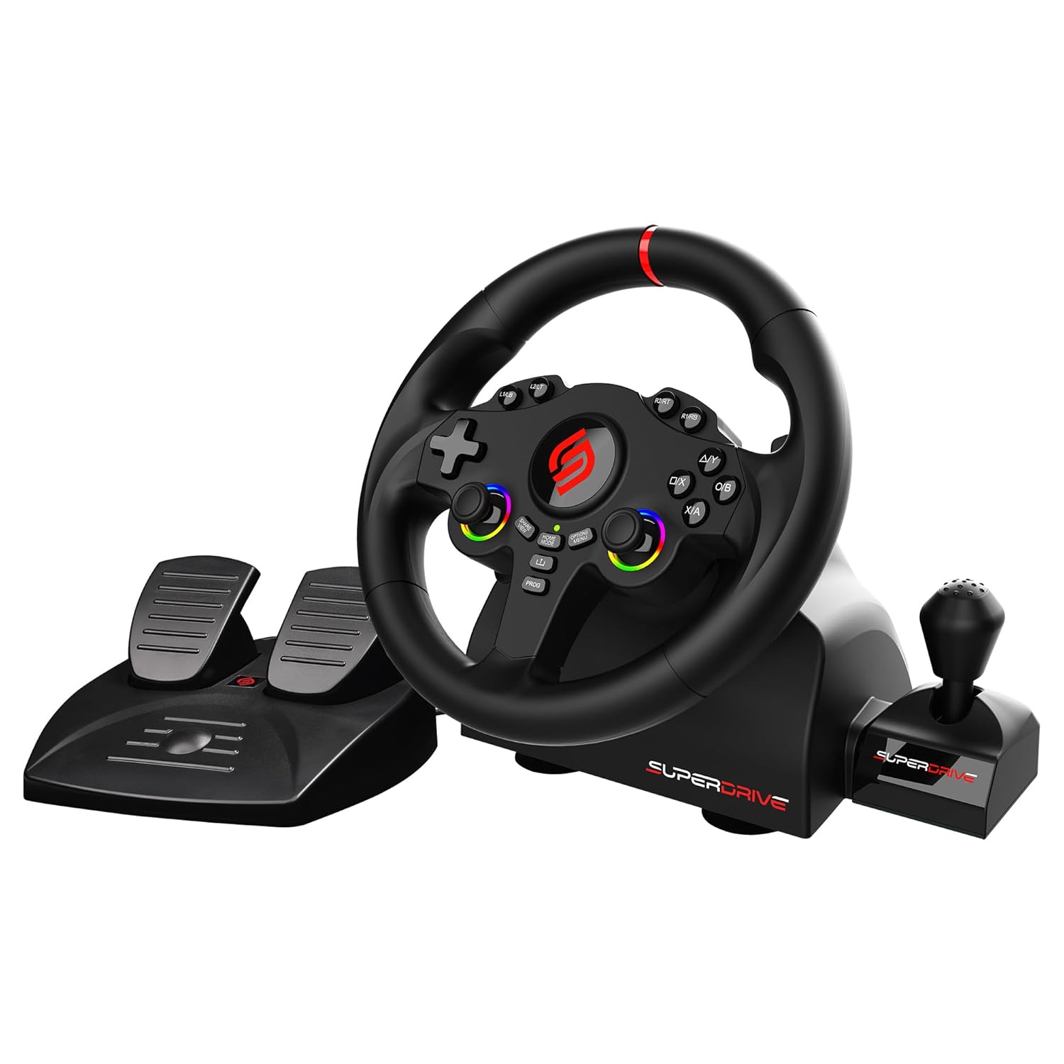 SUBSONIC Racing SV250 Gaming Steering Wheel Switch 2, PS4, Xbox & PC – 180°